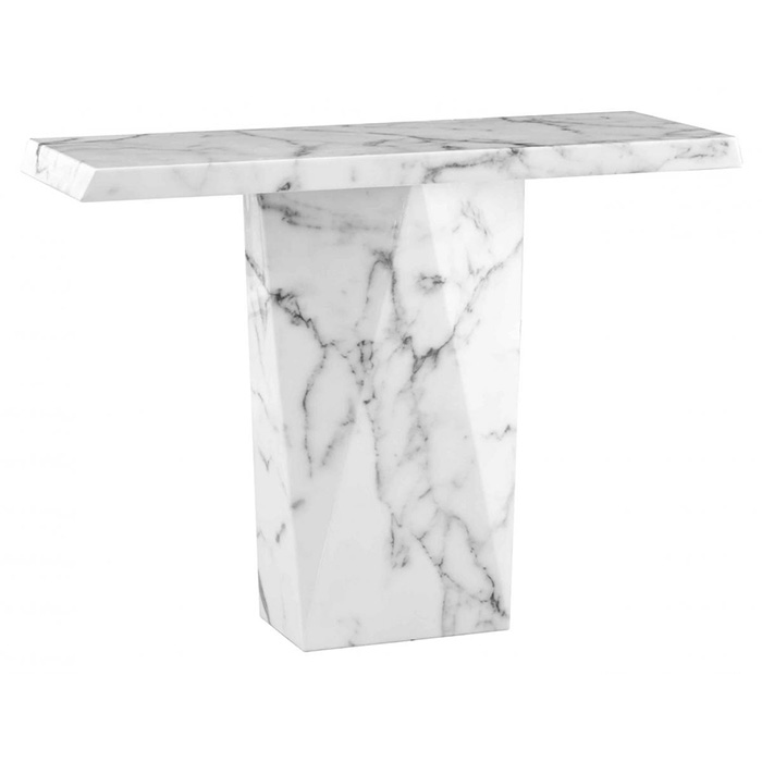 Rhine Marble Console Table Natural Stone with Lacquer Finish